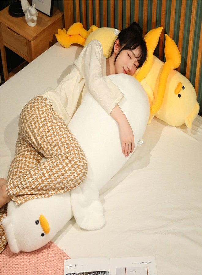 PEACH CAT Long Duck Plush Pillow Cute Duck Stuffed Animal Toy Gift for Kids Girls Boys Yellow 32.2" - Image 4