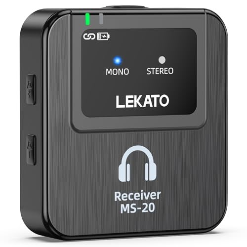 LEKATO Wireless in-Ear Monitor MS-20 for Charging Box, 1 Beltpack Receiver, 2.4G IEM System, Auto-Pairing, OTG Support, One to More, in-Ear Monitoring for Studio,Live,Singer,Band (1 Receiver) - Image 1
