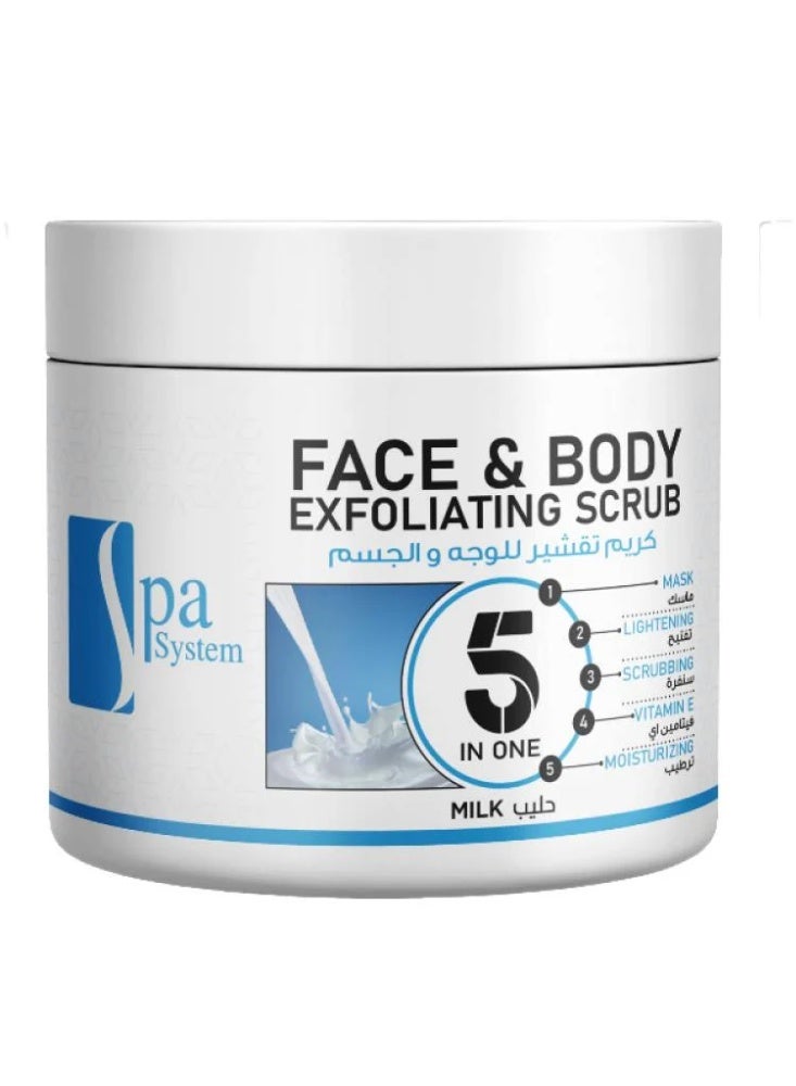 Spa System Milk Face & Body Scrub  500ml