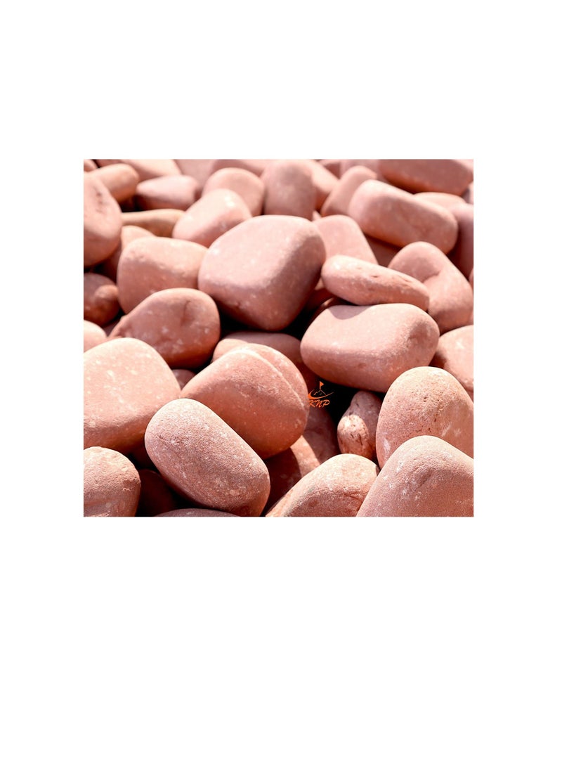 KNP Tumbled Red River Stone Natural Garden Material 3-5 cm 5kg - Image 3