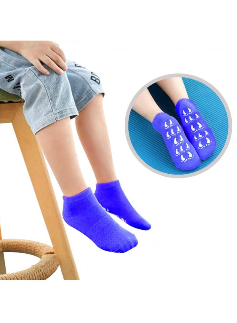 إيونتو 3 أزواج من جوارب الأطفال المضادة للانزلاق وقابلة للتنفس (أزرق) - Image 3