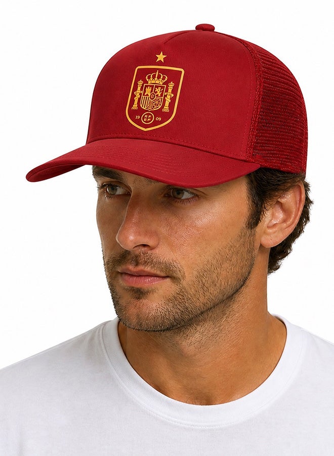 Toyland Spain Team Cap with Long Brim, Mesh Back, Adjustable Snapback - Image 3