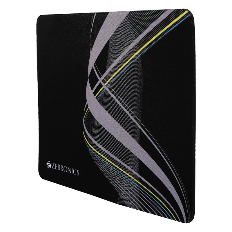 ZEBRONICS وسادة ماوس MSP-X1، لعمليات السرعة والدقة، سطح قماش ناعم، قابل للدحرجة، مُحسّن لجميع حساسات الماوس، قاعدة مطاطية مضادة للانزلاق، سطح بمقاس 232 x 182 مم - Image 2