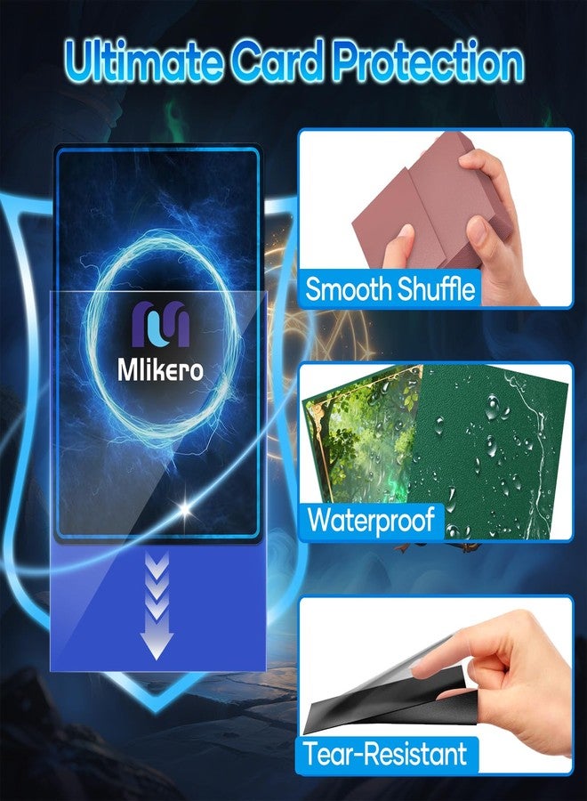 Mlikero 1200 Count Card Sleeves, Matte Magic Card Sleeves, Smooth Shuffle & Tear Resistant, Fit for MTG, TCG, CCG (12 Colors) - Image 5