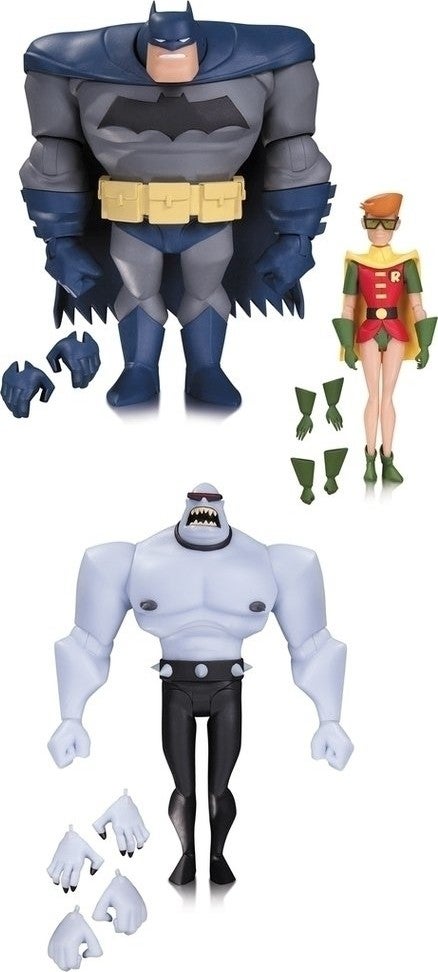 DC Collectibles Bas Batman Robin Mutant 3 Pack Action Figure Set