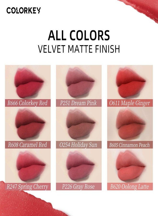 COLORKEY Airy Velvet Lip Tint, Matte Finishs, Longwear Rich Lip Colors, non-sticky, Creamy Soft Texture, Waterproof Lip Stain, Matte hydration, non-drying. Velvety finish (P251 Dream Pink, 3g) - Image 5