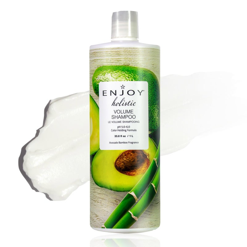 ENJOY Holistic Volume Shampoo, pH 5.0 - 6.0, For All Hair Types, Shampoo For Color Treated Hair, Shampoo for Men and Women, Curly Hair Shampoo - 33 Oz - Image 1
