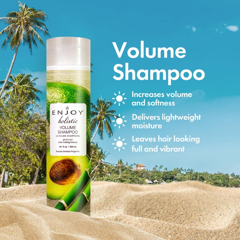 ENJOY Holistic Volume Shampoo, pH 5.0 - 6.0, For All Hair Types, Shampoo For Color Treated Hair, Shampoo for Men and Women, Curly Hair Shampoo - 33 Oz - Image 2