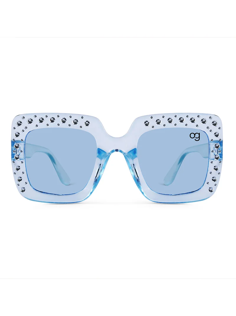 ووجلز Stylish Blue Kids Square Sunglases