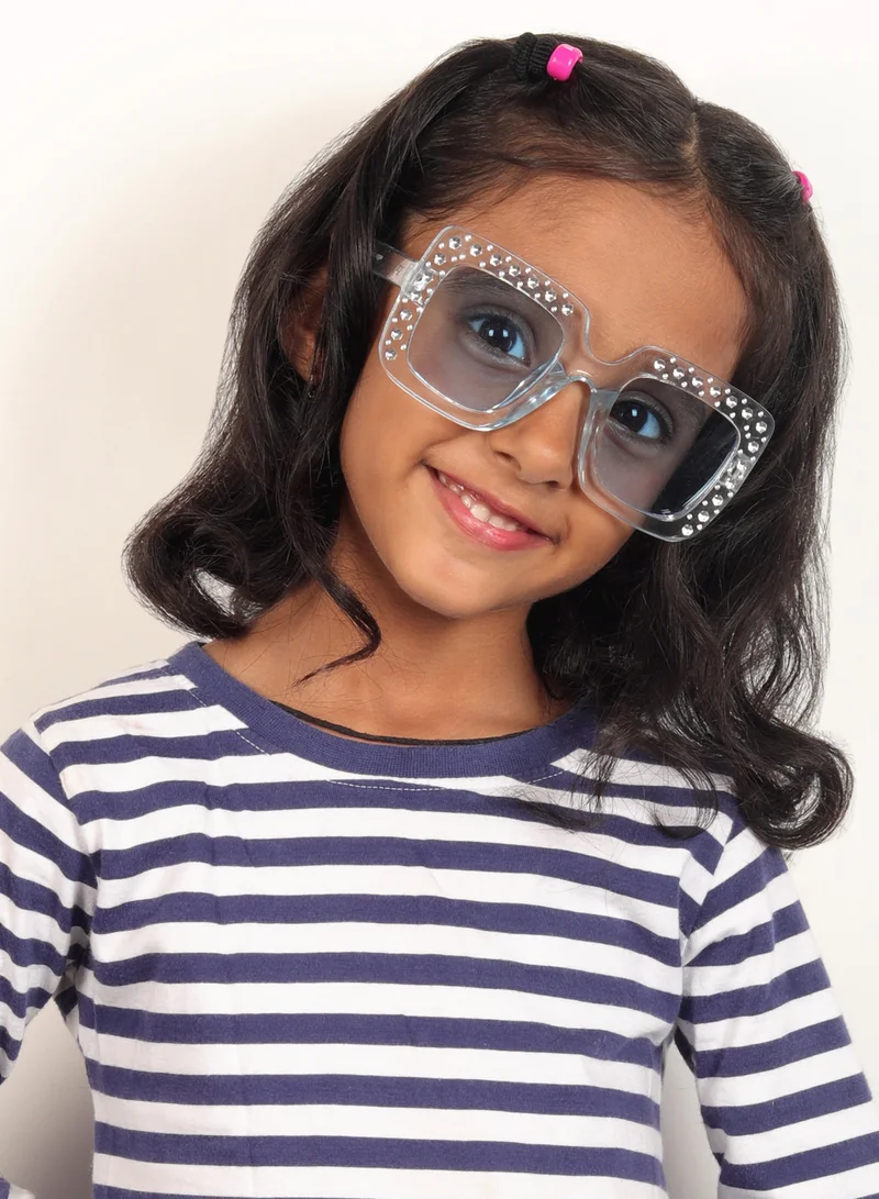 Woggles Stylish Blue Kids Square Sunglases