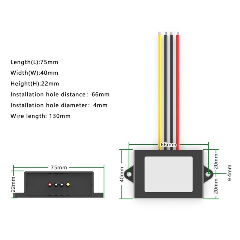 DC DC Voltage Regulator Module 5A 24V Input to 12V 24V Output Power Converter - Image 5