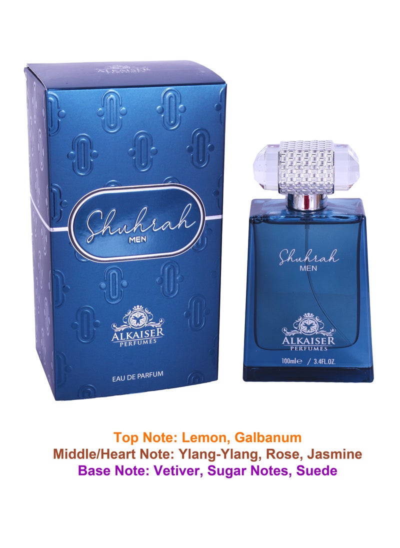 ALKAISER PERFUMES - Shuhrah Men Eau De Parfum 100ml ALKAISER PERFUMES Unleash the Irresistible Scent of Confidence - Image 1