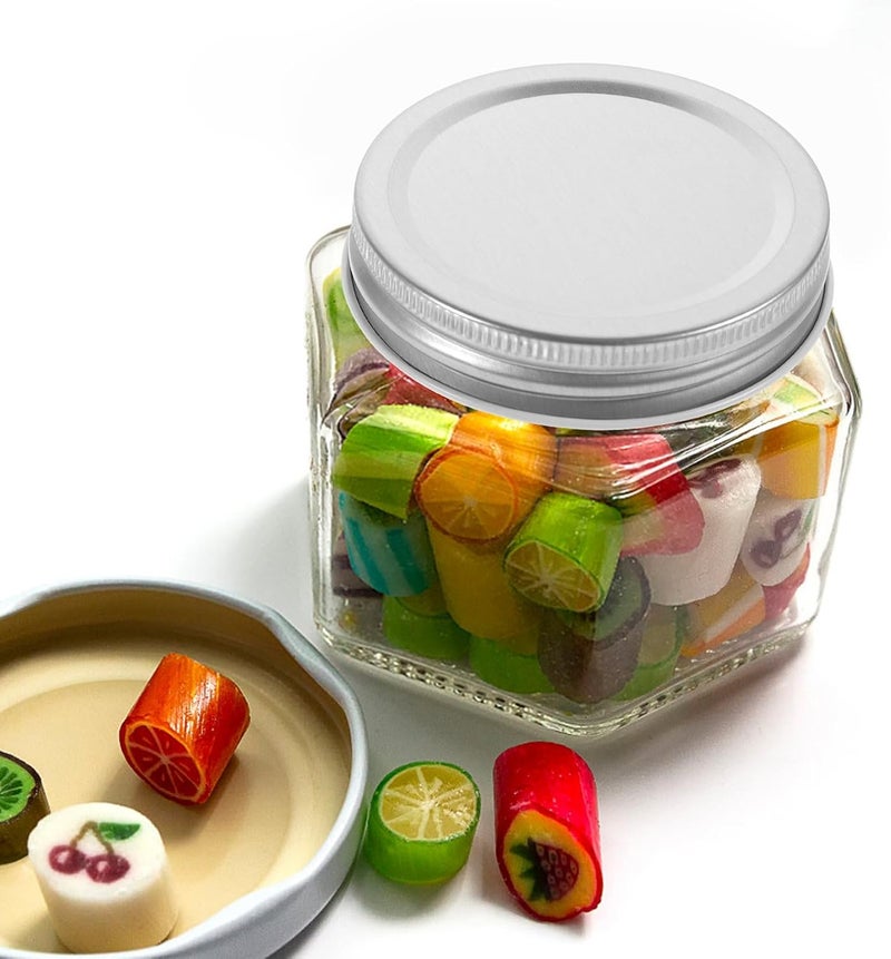 20pcs 70mm Silver Mason Jar Lids Tinplate Covers Leakproof Sealing Jar Caps for Home Canning and Preserving - Image 5