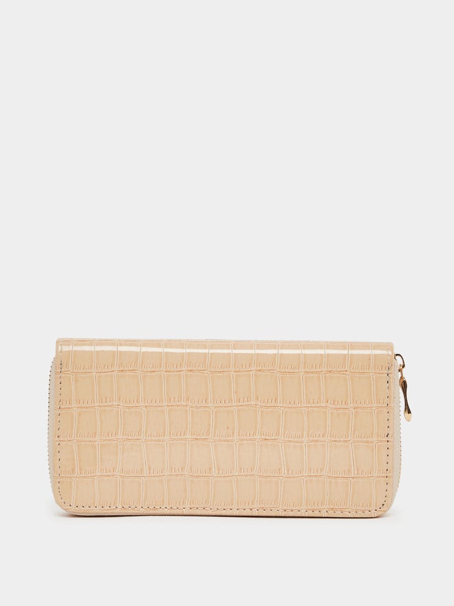Styli Croc-Textured Zip-Around Wallet - Image 2