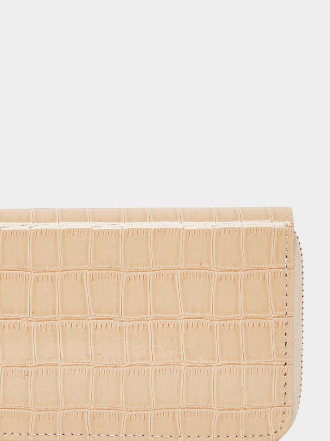 Styli Croc-Textured Zip-Around Wallet - Image 3