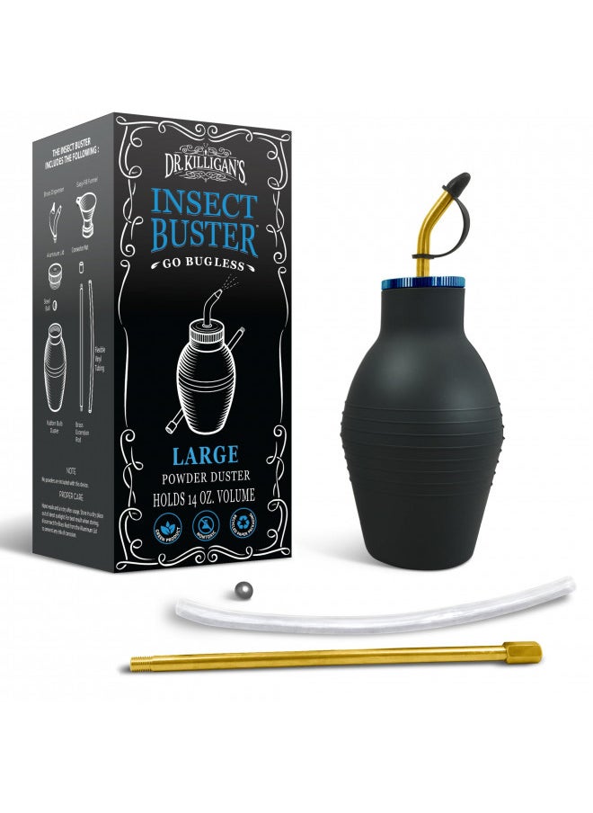 Dr. KILLIGAN'S Dr. Killigan's The Insect Buster - Bulb Duster, Sprayer, Applicator, Dispenser for Diatomaceous Earth and Other Powders - a Non-Toxic, Natural and Safe Tool - Large (14oz)  - Image 1