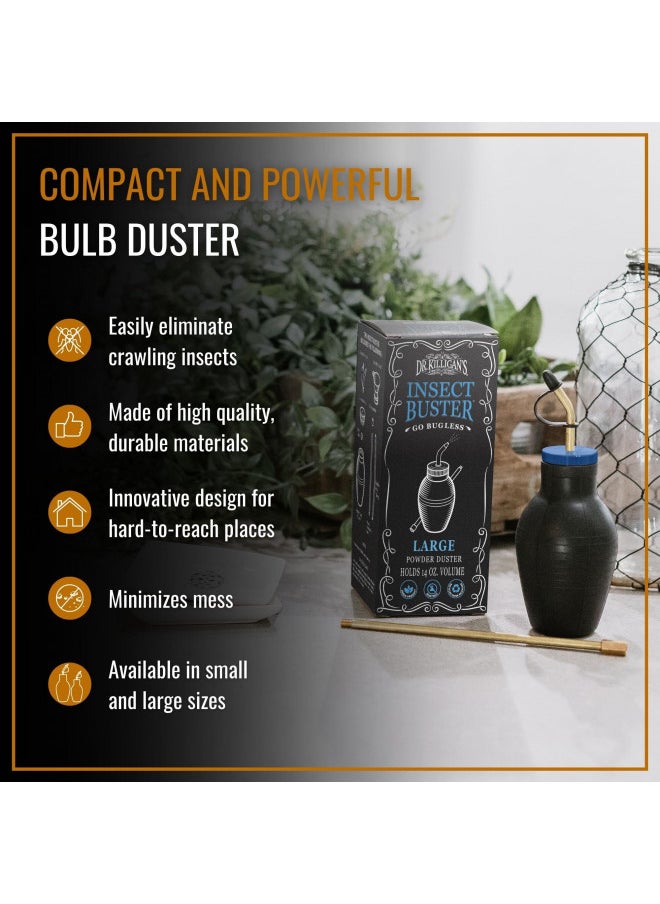 Dr. KILLIGAN'S Dr. Killigan's The Insect Buster - Bulb Duster, Sprayer, Applicator, Dispenser for Diatomaceous Earth and Other Powders - a Non-Toxic, Natural and Safe Tool - Large (14oz)  - Image 2