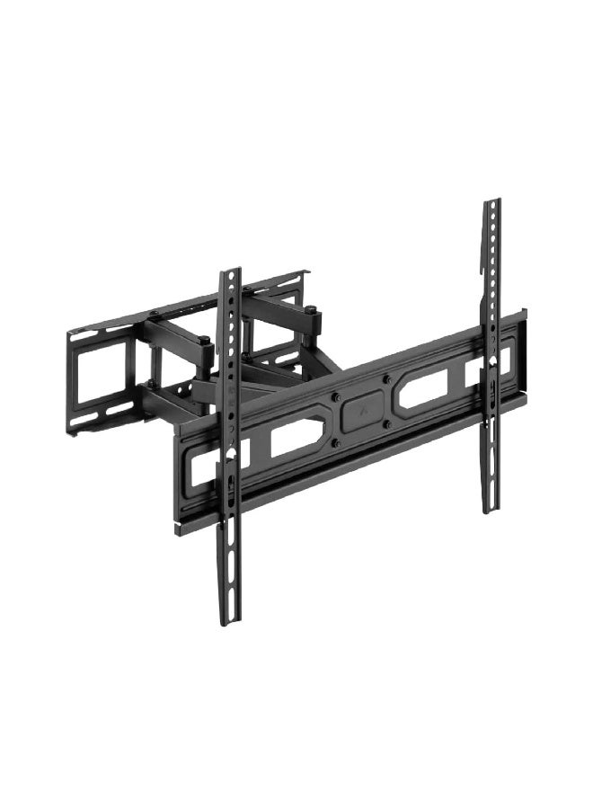سكيل تك Skilltech SH 370P Full Motion TV Wall Mount for 32"–70", Fits Flat & Curved Screens, Max VESA 400×400, 40kg Capacity, 67–355mm Extension, Tilt & Swivel – Fine Texture Black - Image 4