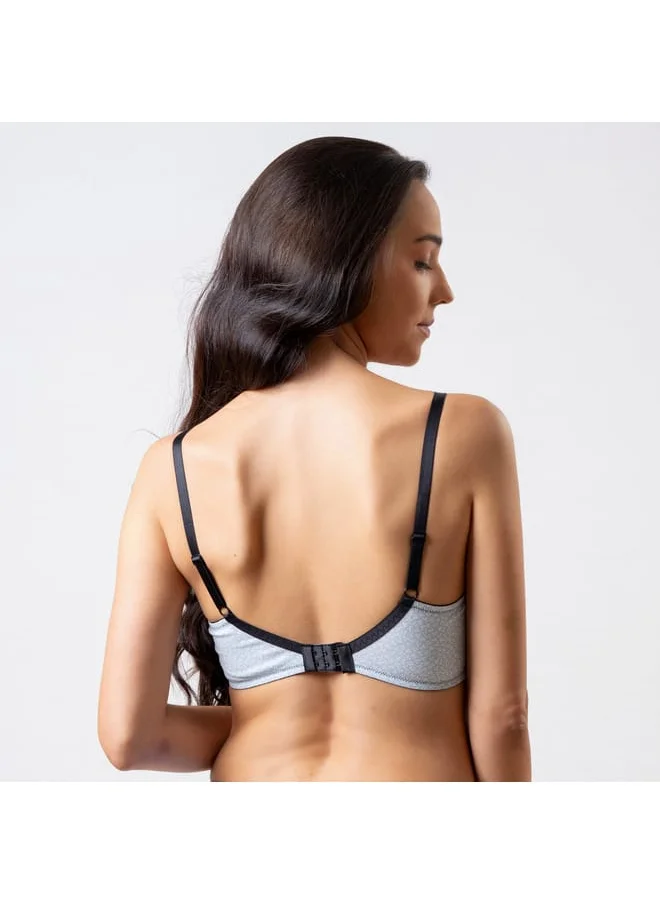 Aadaraya Set of 2 - Aadaraya Lace Detail Nursing Bra with Adjustable Straps