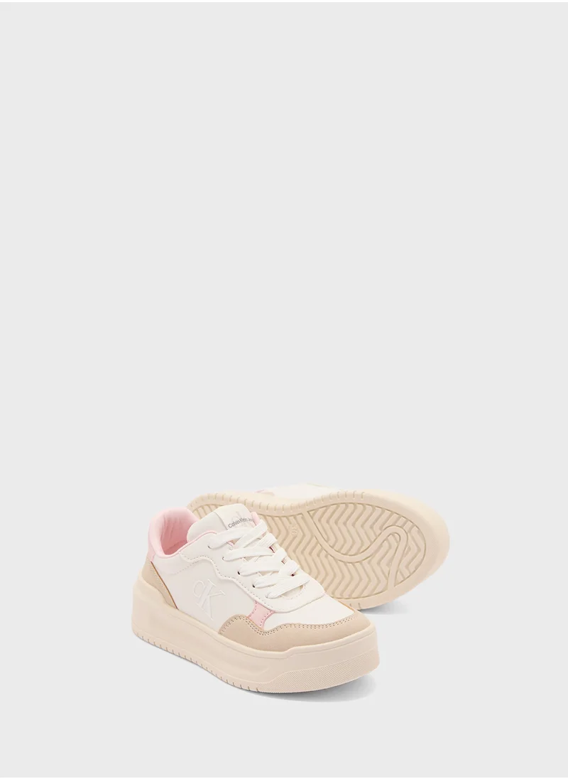 كالفن كلاين جينز Youth Low Top Lace Up Sneakers