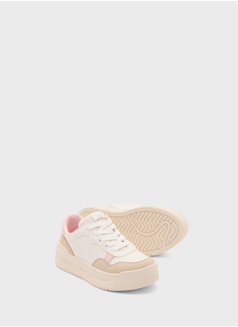 Calvin Klein Jeans Youth Low Top Lace Up Sneakers  - Image 3