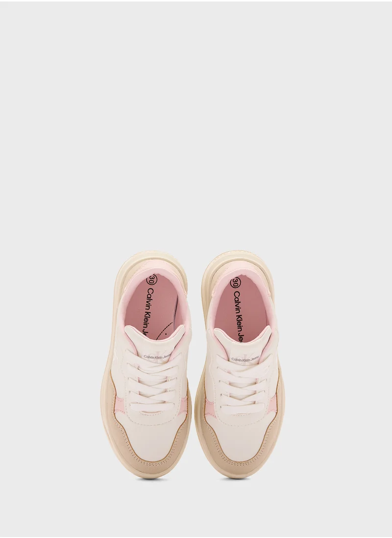 كالفن كلاين جينز Youth Low Top Lace Up Sneakers