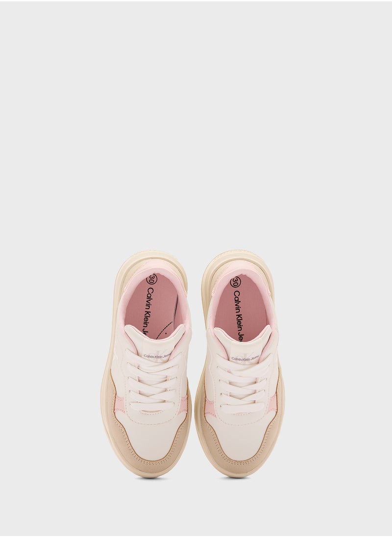 Calvin Klein Jeans Youth Low Top Lace Up Sneakers  - Image 4