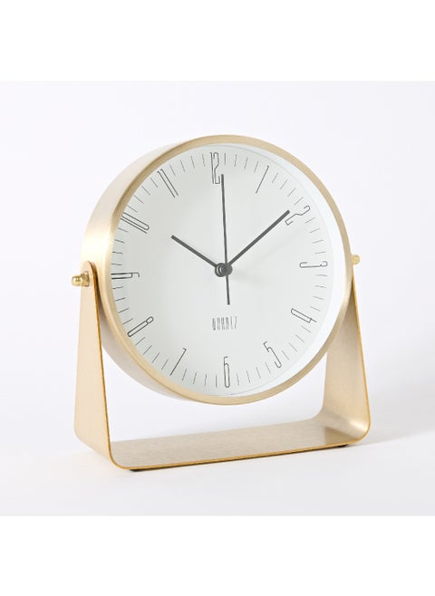 Mason Aluminium Table Clock 17.5 x 17.8 x 6 cm