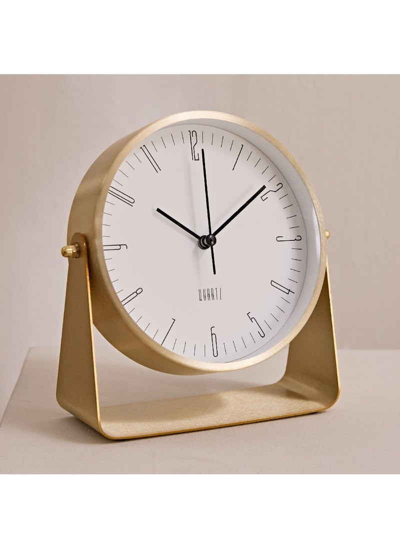 Home Box - Mason Aluminium Table Clock 17.5 x 17.8 x 6 cm - Image 1