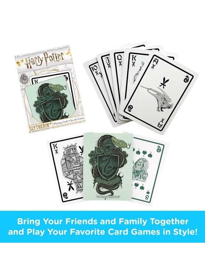 Aquarius AQUARIUS Harry Potter Playing Cards - Slytherin Themed Deck of Cards for Your Favorite Card Games - Officially Licensed HP Merchandise & Collectibles - Image 2