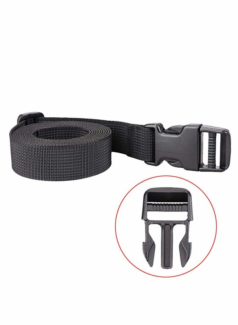 Adjustable Luggage Straps with Quick-Release Buckles - 4 Pack Travel Accessories for Secure Suitcase Tie Down - Image 2