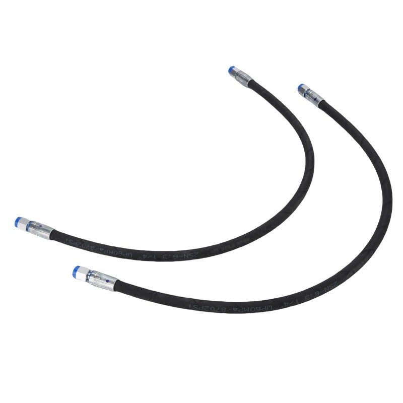 Mini Excavator Hydraulic Hose: 1/4in Interface 32-Inch Rubber Construction - Enhanced Hydraulic Efficiency, Durable Build for Construction Site Equipment Replacement - Image 5