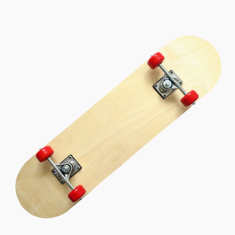 Children's universal skateboard double-sided blank panel 7-layer Chinese maple log color DIY hand-painted graffiti drawing skateboard(43CM*12.5CM, Blank hand painted skateboard finished) - Image 3