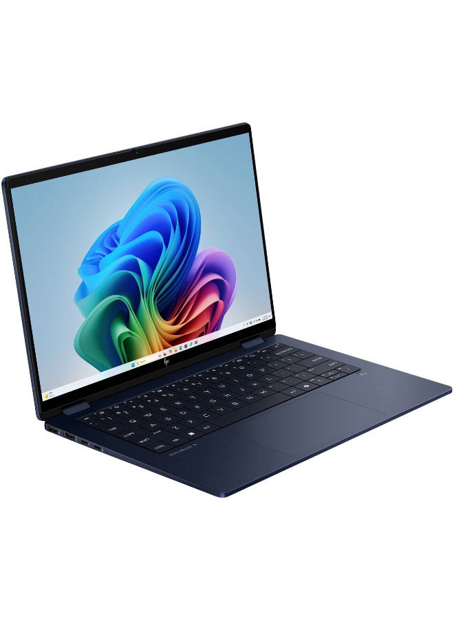 HP OmniBook X Flip 14-fm0013dx 2-in-1 Convertible Laptop (2025) – 14" 2K Display, Touchscreen, Intel® Core™ Ultra 5 226V, 16GB LPDDR5X RAM, 512GB PCIe SSD, Intel® Arc™ 130V Graphics, Windows 11 Home, Backlit English Keyboard, Atmospheric Blue – International Version English Atmospheric Blue - Image 2