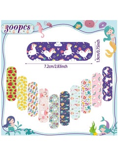 Excefore Kids Cartoon Bandages, 200 Pieces Flexible Adhesive Colorful Cute Bandages Waterproof Knuckle Fingertip Breathable Stickers Protection Care Cuts for Girls Boys Children, Cute  - Image 3