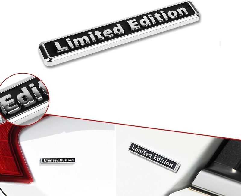 AutoBizarre 3D Raised Large Limited Edition Metal Monogram Emblem Badge Sticker for All Cars & Bikes (Silver Black) Multi-goal comprehensive design - Image 3