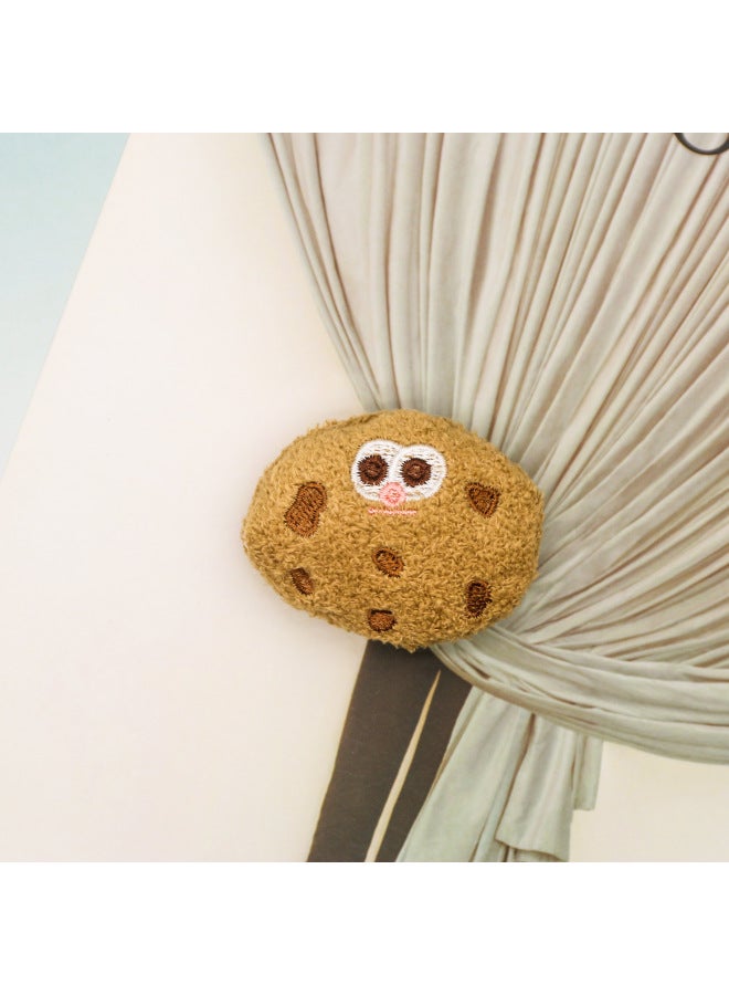 Plush Biscuit Doll Children's Clothing Socks Shoes Hat Headwear Hairpin Accessories Accompanying Gift Accessories-Specifications:5-Colors:Brooch - Image 1