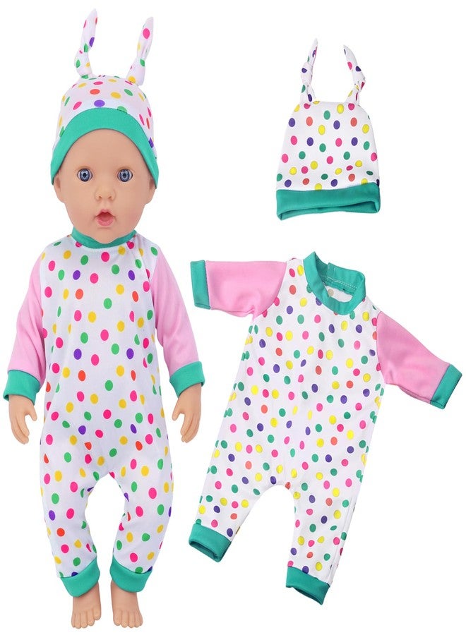 UNICORN ELEMENT 5 Sets Baby Doll Clothes for 14-18 Inch Dolls, 16 Inch Baby Doll Pjs Clothes Outfits and Accessories for New Born Dolls - Image 3