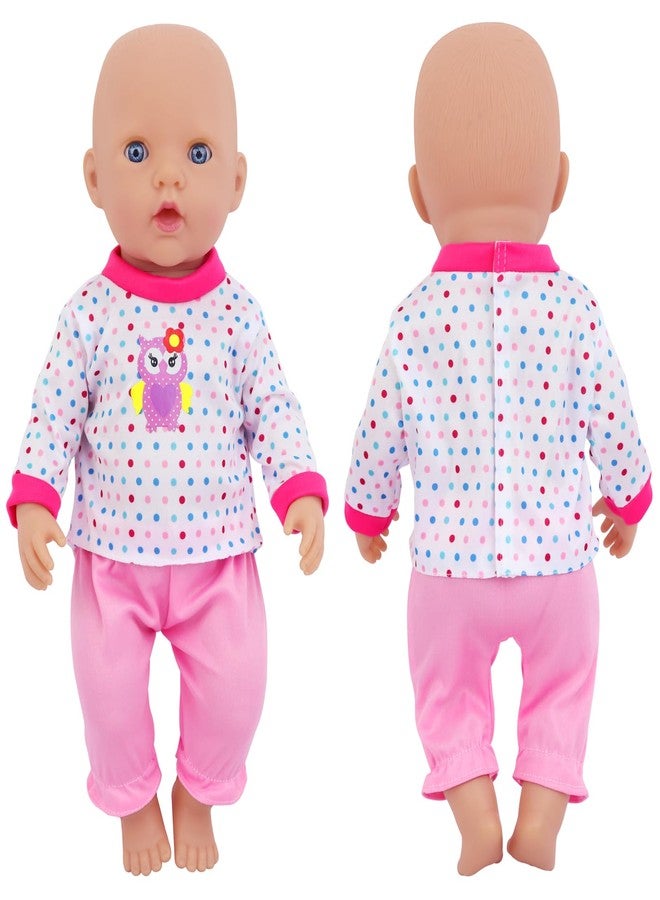 UNICORN ELEMENT 5 Sets Baby Doll Clothes for 14-18 Inch Dolls, 16 Inch Baby Doll Pjs Clothes Outfits and Accessories for New Born Dolls - Image 5