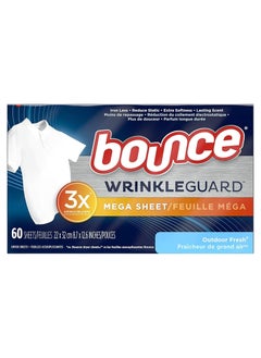 Bounce Wrinkle Guard Mega Dryer Sheets 60  - Image 2