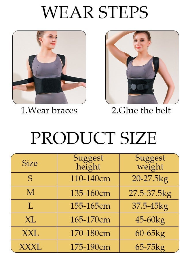 DUNISO Posture Corrector for Women, Back Brace Fully Adjustable & Comfy, Muscle Memory Support Straightener, Providing Pain Relief from Neck, Shoulder, and Upper and Lower Back - Image 2