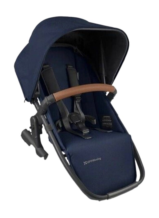 UPPAbaby Rumbleseat V2 Multi - Position Stroller Seat, Noa Navy With Carbon Frame And Saddle Leather – Multi - Recline, Upf 50+ Canopy, 5 - Point Harness  - Image 1
