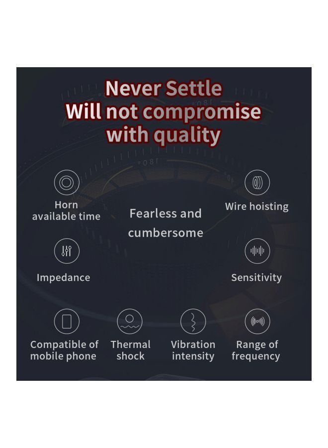 نيبمينينت سماعة أذن سلكية AK6 مع ميكروفون أحمر وأسود - Image 4