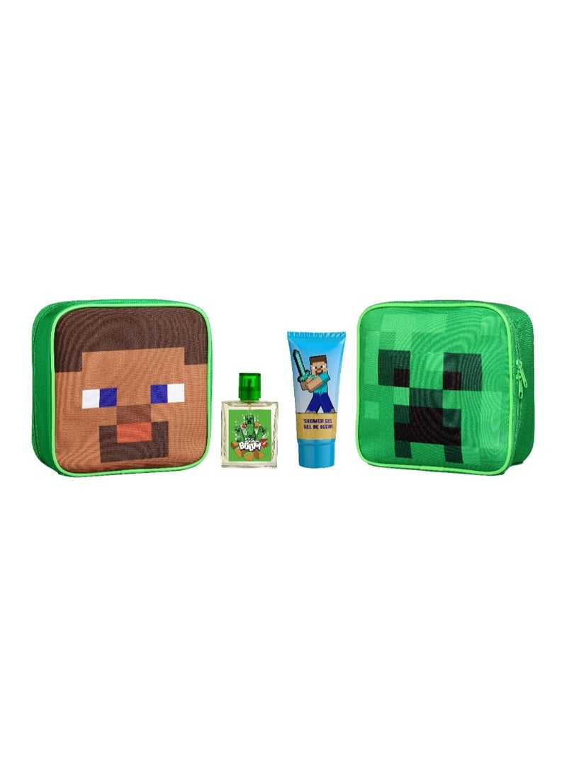 MINECRAFT BAG {EDT50ML+SG 100ML}