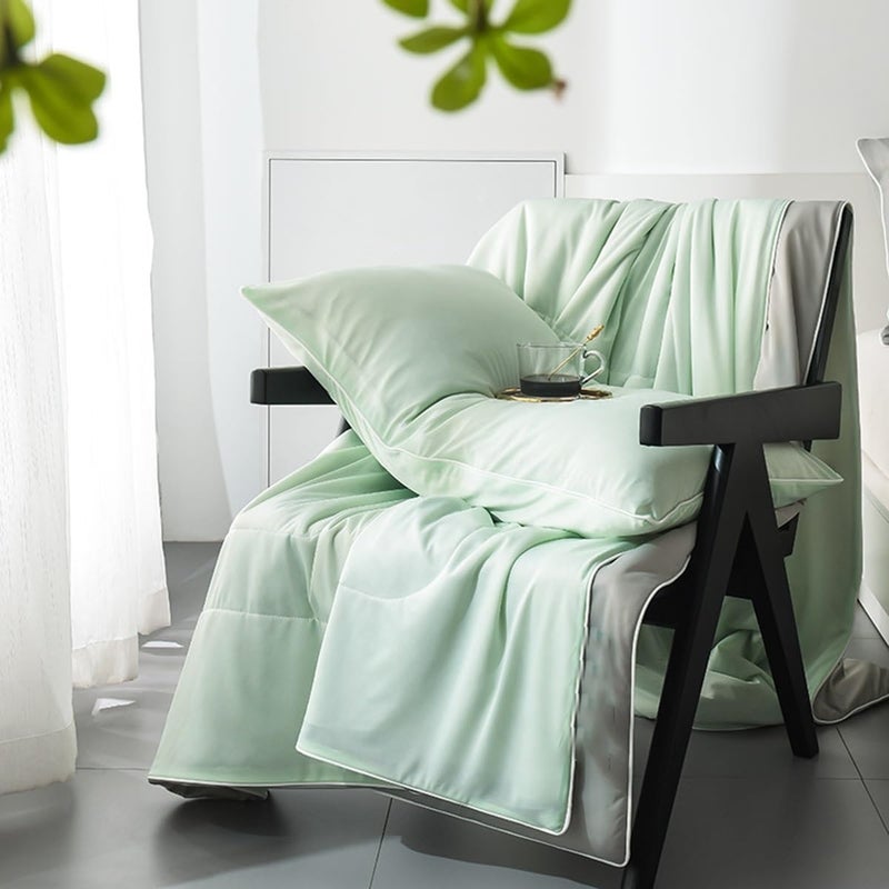 GIZNXBA Reversible Cooling Comforter for All Season Down Alternative Duvet for Hot Sleepers and Night Sweats,Washable Lightweight Cooling Blanket for Summer(Color:/Gray C,Size:200X230 cm) - Image 3