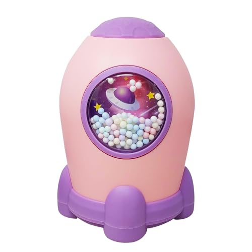Parteet Space Shape Gullak Money Bank With Number Code Lock|Secure Piggy Bank For Kids & Adults|Unique Coin Savings Box|Ideal Gift With Password Protection,Coin Box For Kids (Assorted Colour) - Modern - Image 1