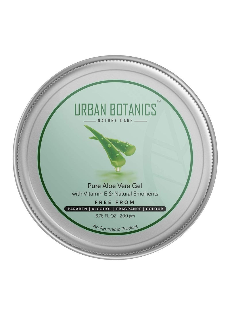 UrbanBotanics Urbanbotanics® Pure Aloe Vera Skin/Hair Gel With Vitamin E & Natural Emollients (Paraben Free),  200G  - Image 2