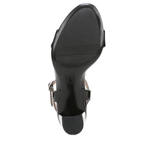 Naturalizer Womens Bristol Ankle Strap Block Heel Dress Sandal Black Patent 6.5 M - Image 4