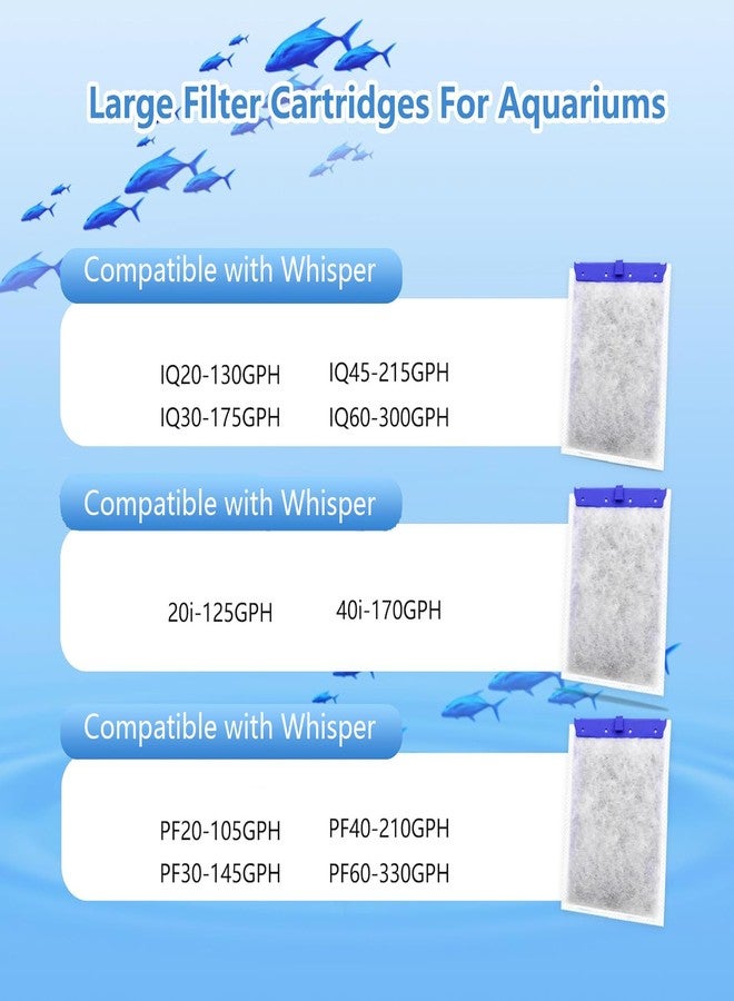 pewyoke Aquarium Filter Cartridge Compatible with Whisper Power Filters,Replacement Filter Cartridges Bio-Bag for Tetra ReptoFilte (Large, 3-Pack) - Image 3
