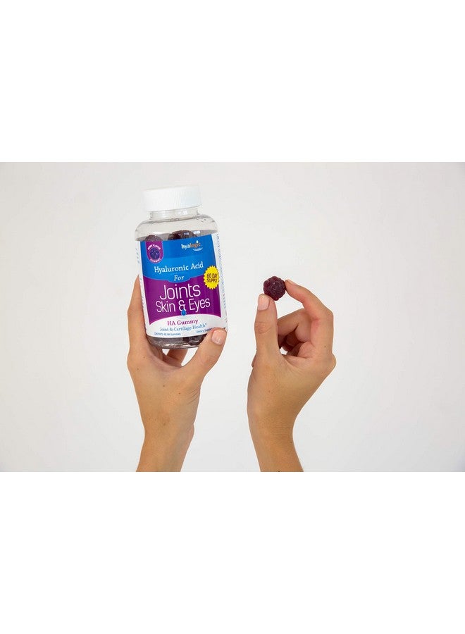 Hyalogic Chewy Ha Gummies Mixed Berry Flavor Hyaluronic Acid Gummies Gluten Free Gummy Vitamins For Adults Ha Supplement For Joints Skin & Eyes (60 Count) - Image 5